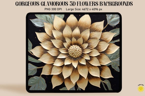 3D Dahlia Mosaic Style Backgrounds: Elevate Your Visuals