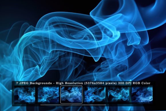 Blue Black Smoke in Black Backgrounds: Elevate Your Visual Projects