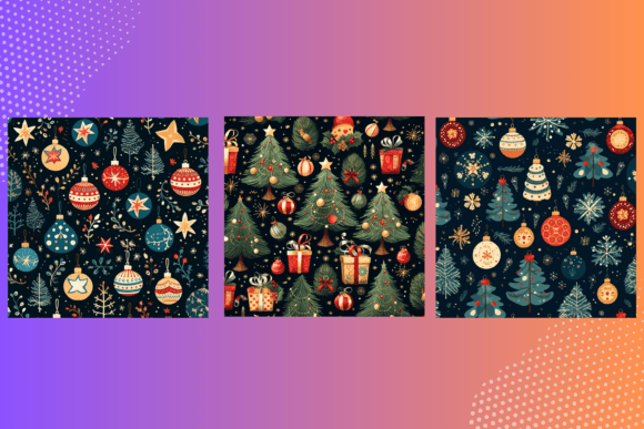Christmas Pattern Backgrounds for Festive Designs