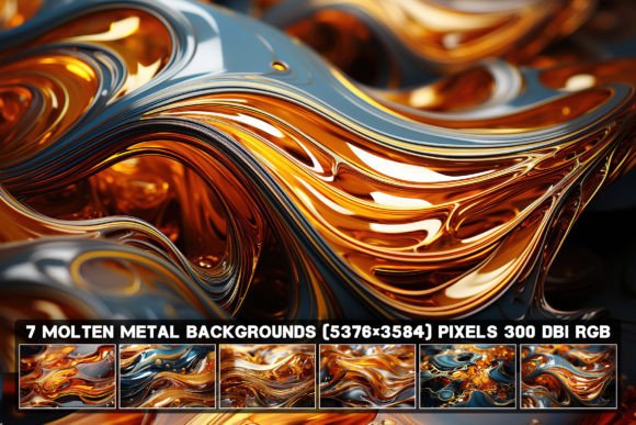 Elevate Your Projects with Molten Metal Textures