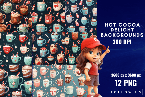 Embrace the Season: Hot Cocoa Delight Backgrounds
