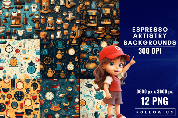 Espresso Artistry Backgrounds: A Canvas for Coffee Creativity