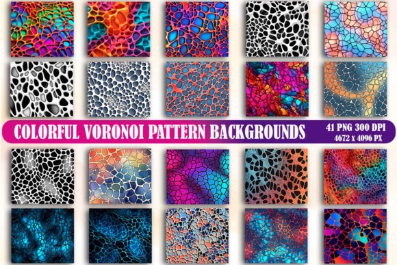Explore the Visual Power of Colorful Voronoi Pattern Backgrounds