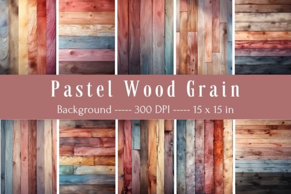 Exploring the Soft Charm of Pastel Wood Grain Backgrounds