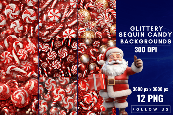 Glittery Sequin Candy Backgrounds: A Sweet Sparkle for Designers
