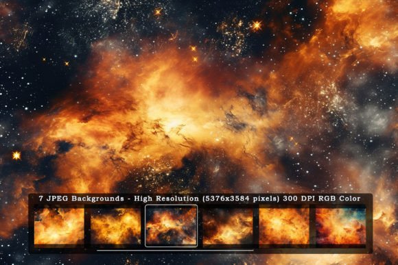 Golden Galaxy Sky Textures: Your Design's New Dimension