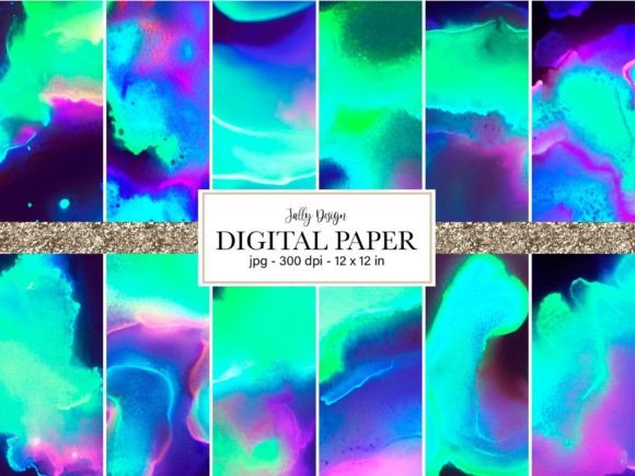 Neon Watercolor Backgrounds: Your Next Design Upgrade