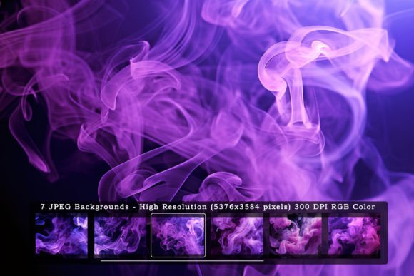Purple Black Smoke: The Art of Ethereal Digital Textures
