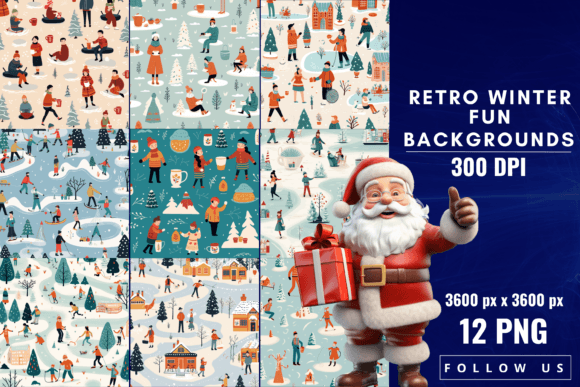 Retro Winter Fun Backgrounds: A Guide to Vintage Design