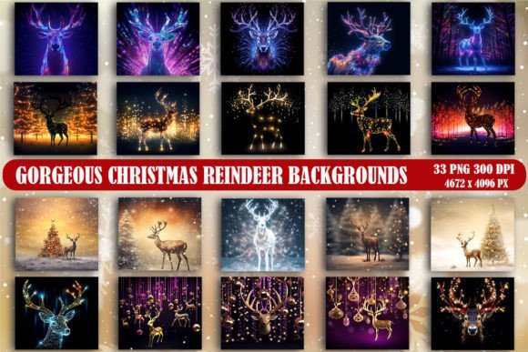Stunning Christmas Reindeer Backgrounds for Festive Projects