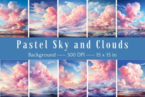 Transform Your Projects with Dreamy Pastel Sky Backgrounds
