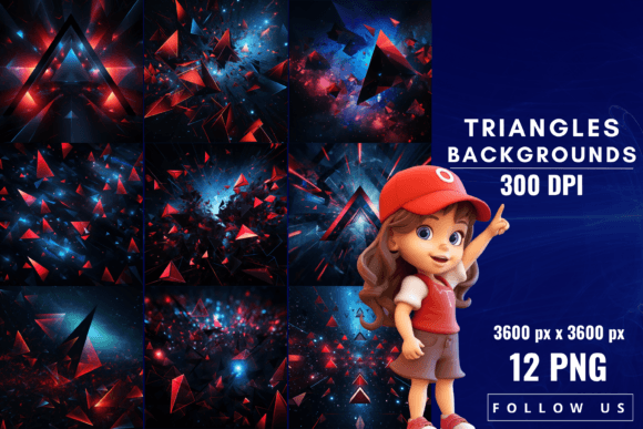 Triangles Backgrounds: The Power of Geometric Precision