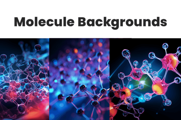 Visualizing the Invisible: Futuristic Molecular Backgrounds for Modern Design