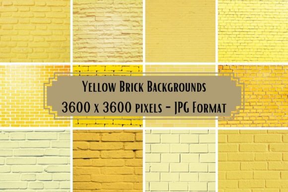 Yellow Brick Backgrounds: A Textured Path for Creative Projects